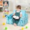 Costway 2-in-1 Convertible Kids Sofa Children Flip-Out Lounger Couch Upholstered Sleeper
